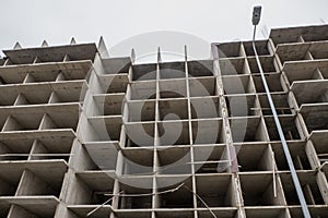 Construction of a new residential building.