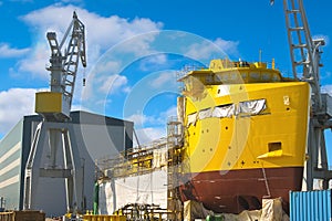 The construction of a new ship