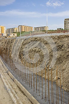 Construction of a new supporting wall