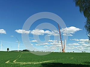 Construction of a new windmill or wind turbine