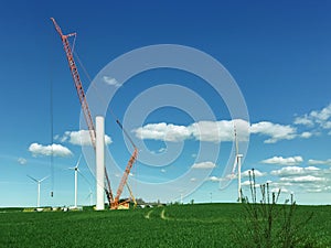 Construction of a new windmill or wind turbine