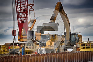 gas pipeline on bottom of Baltic sea Nord stream-2 photo