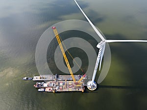 Construction of an offshore windpark