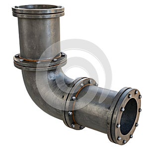 Construction pipe icon 3D render