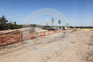 Construction of the pipeline of liquefied natural gas from the LNG terminal at Swinoujscie in Poland