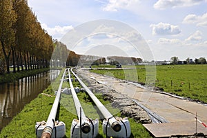 construction of a pipeline for transportation of high calorific natural and hydrogen gas