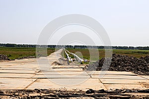 construction of a pipeline for transportation of high calorific natural and hydrogen gas in Zevenhuizen photo