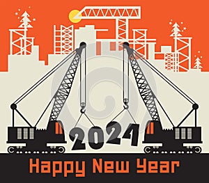 Construction power machinery, Happy New Year