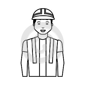 Construction professional avatar character