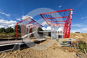 Construction of railway platform