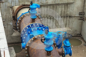 Construction or repair of the main city water supply. The pipes connected with new closures