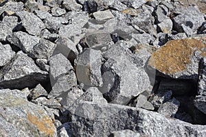 Construction, repair, tools - Granite stone pile