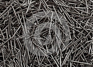 Construction, repair, tools - Pile nails background