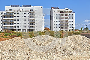 Construction of a residential area.