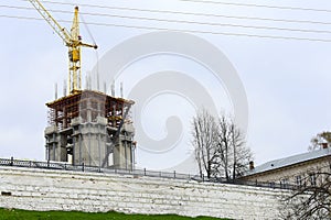 Construction and restoration of the Kremlin of the Kostroma province is conducted