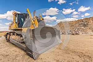 Construction of a road. Earth movement