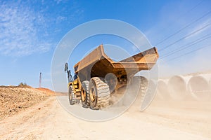 Construction Road Earthworks Truck photo