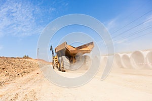 Construction Road Earthworks Truck photo