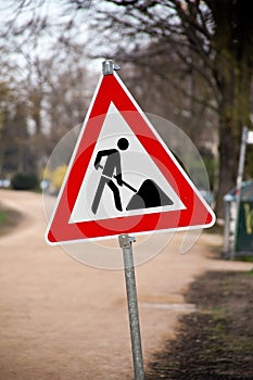Construction Road Sign