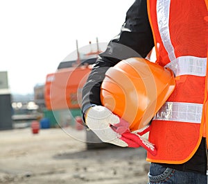 Construction safety concept photo