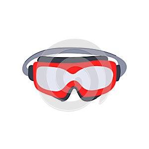 construction safety goggles cartoon vector illustration