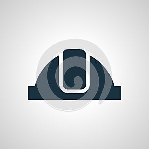 Construction safety helmet icon. safety helmet icon