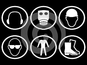 Construction safety symbols