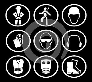 Construction safety symbols