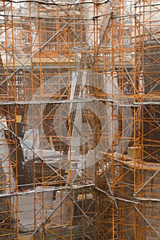 Construction of Sagrada familia photo