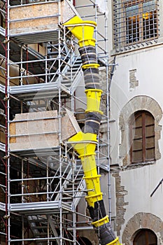 Construction scaffolding