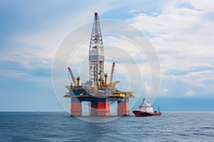 Construction of sea petroleum. Generate Ai