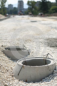 Construction of sewerage