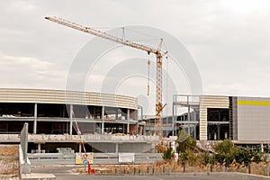 Construction of shopping center