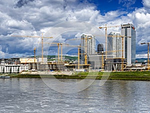 Construction of shopping center