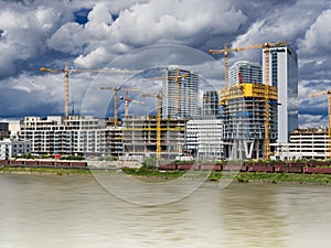 Construction of shopping center