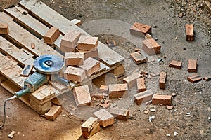 Brick House Construction, Cutting bricks