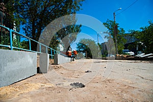 Construction of sidewalks