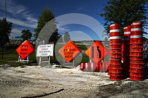 Construction Signage and Barricades