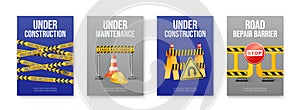 Construction Signs Poster Set