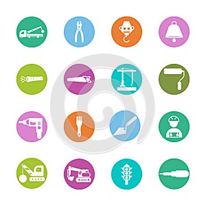 Construction sing symbol- vector icon set