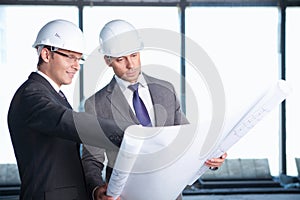 At construction site