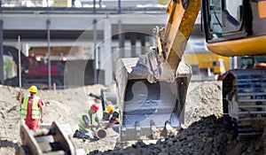 Construction site atmosphere