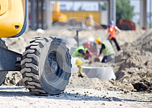 Construction site atmosphere