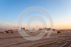 The construction site of coal washery