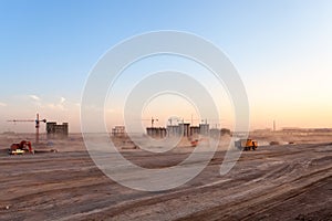 The construction site of coal washery