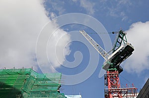 Construction site crane