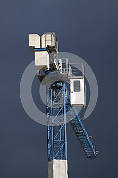 Construction site with crane