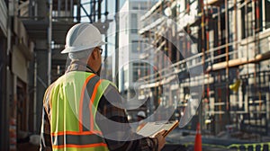 The construction site engineer. AI generated