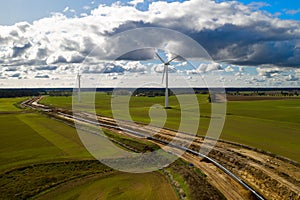 Construction site of the European natural gas pipeline EUGAL near Wrangelsburg Germany on 16.02.2019, this pipeline begins in