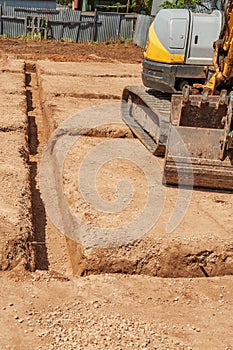 Construction site. Excavation works